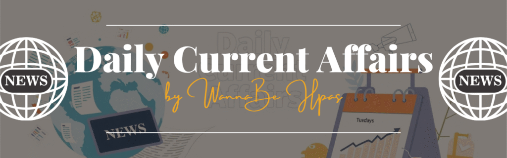 Daily Current affairs Header image