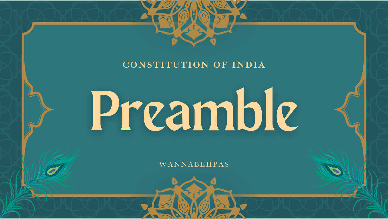 Preamble of the Indian Constitution
