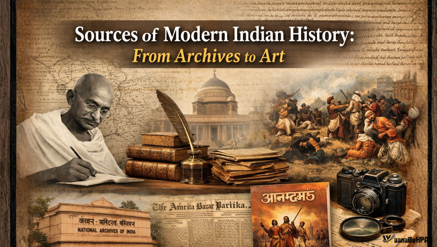 Sources of Modern Indian History: From Archives to Art