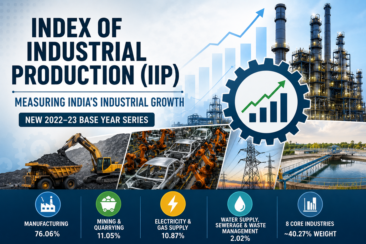 India's New IIP Series: Base Year Revision, Core Industries and Industrial Trends