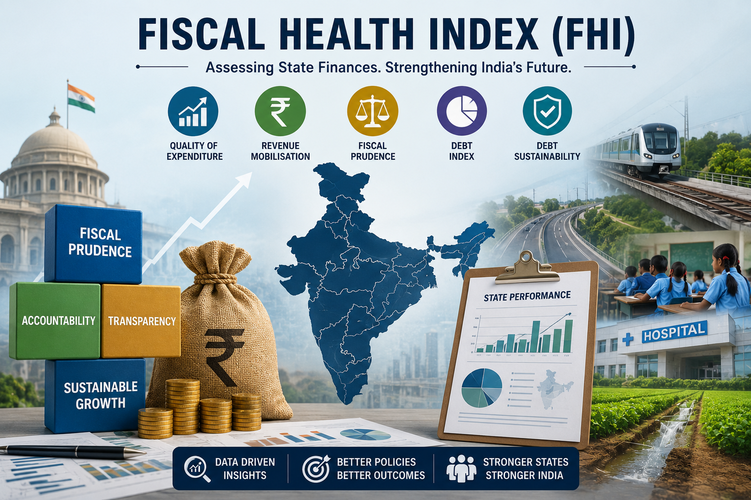 Evaluating State Finances in India: The Role of the Fiscal Health Index (FHI)