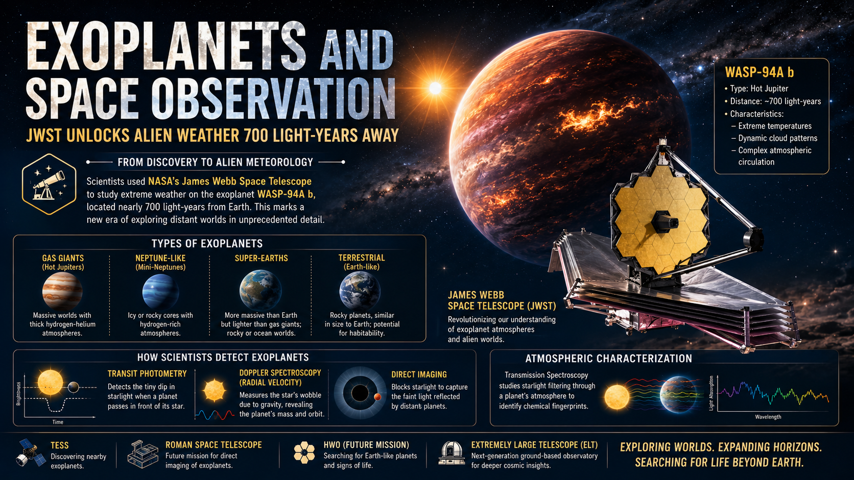 James Webb Space Telescope Reveals Weather Patterns on a Distant Exoplanet