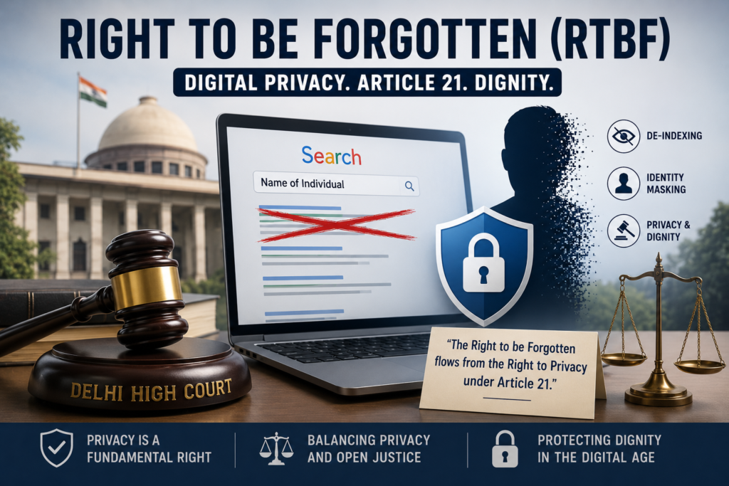 Delhi High Court Recognises the Right to be Forgotten as Part of Article 21