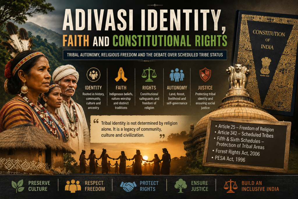 Adivasi Identity and Religious Freedom: A Constitutional Perspective