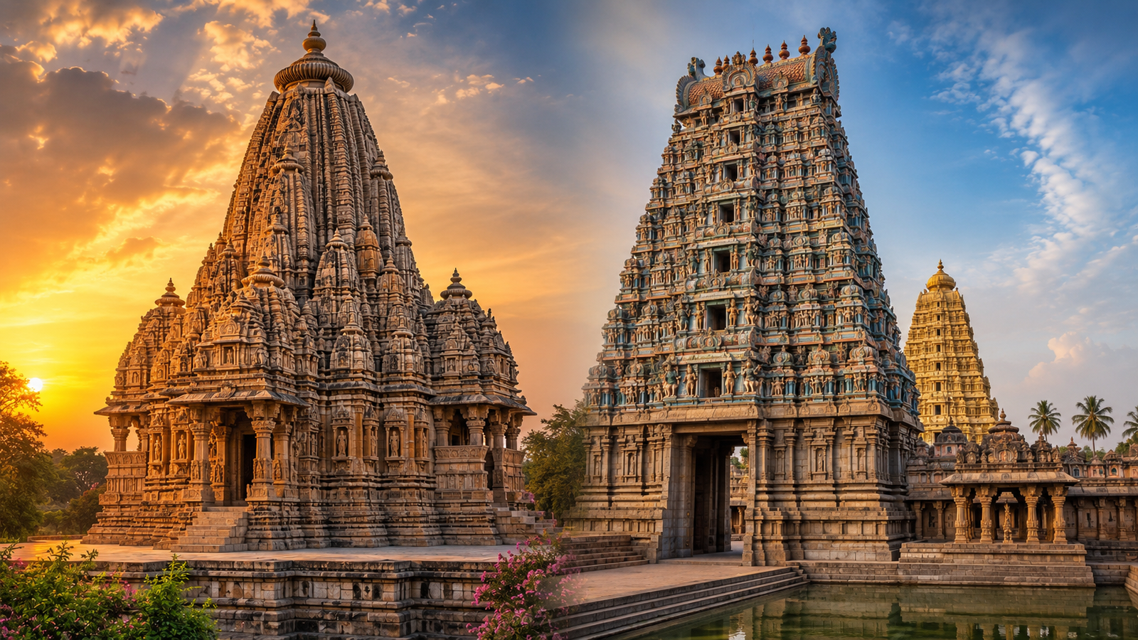 Nagara and Dravidian Temple Architecture