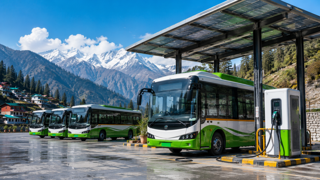 Himachal Pradesh Expands E-Bus Charging Infrastructure to 80 Locations: A Major Push for Green Public Transport
