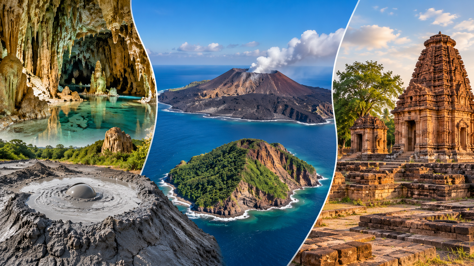 Three Indian Sites Added to UNESCO Tentative List 2026: Baratang, Andaman Volcanoes and Sirpur