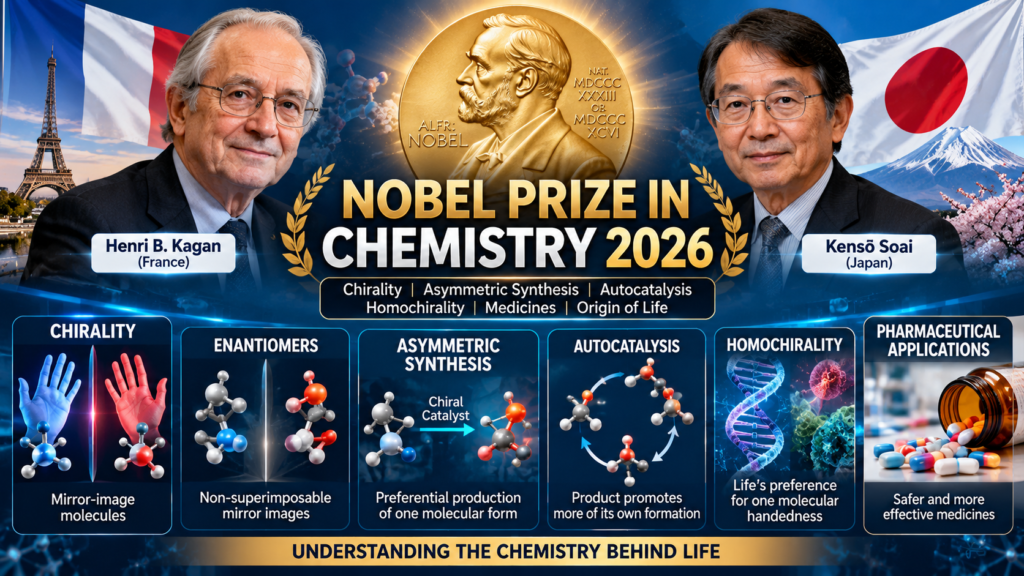 Nobel Prize in Chemistry 2026: Kagan, Soai, Chirality and Homochirality Explained