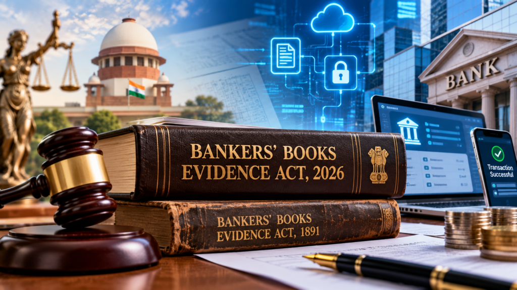 Bankers’ Books Evidence Act, 2026: Digital Banking Records and Evidence Law