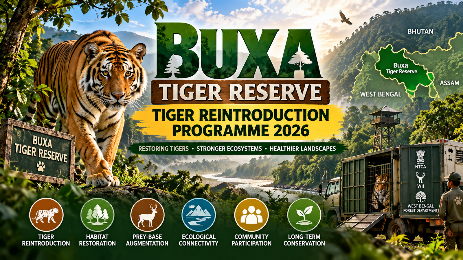 Buxa Tiger Reserve Tiger Reintroduction Programme 2026
